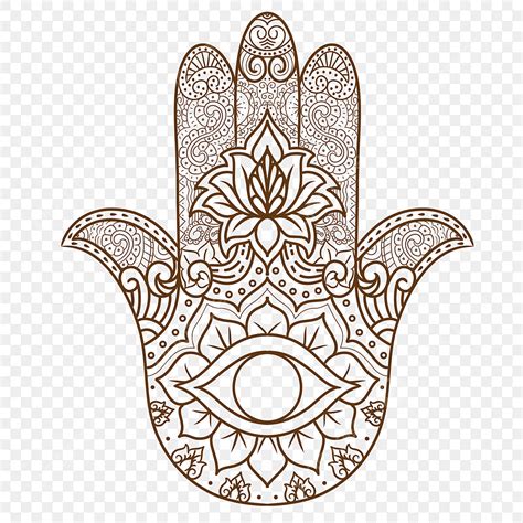 Hamsa Hand Vector Hd Images Hamsa Hand Indian Tattoo Ilustrator