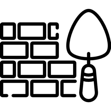 Brick Free Construction And Tools Icons