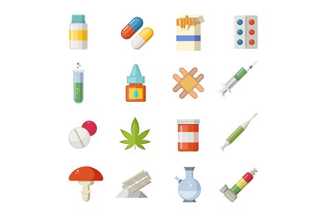 Pharmacy illustrations. Different drugs in cartoon style By ONYX ...