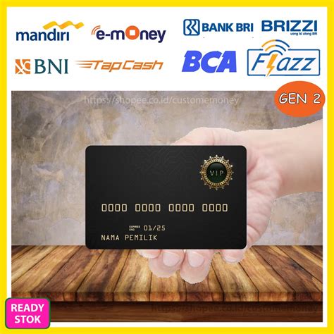 Jual Kartu Emoney Design Vip Black Card Kartu Etoll E Money Mandiri