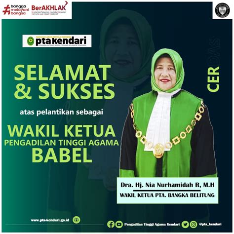 Ucapan Selamat And Sukses Wkpta Kendari Menjadi Wkpta Babel