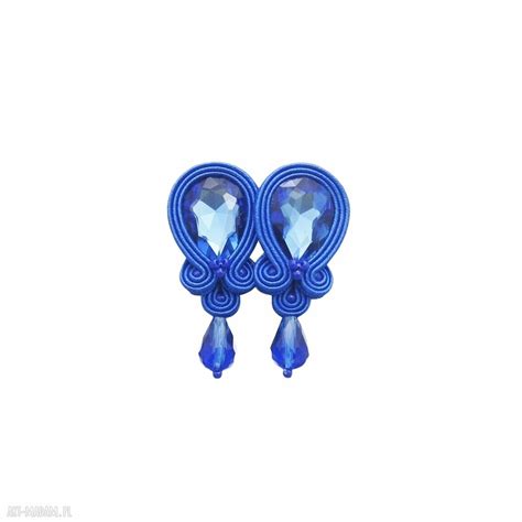 Kolczyki Soutache Crystal Cobalt Kavrila Art Madam Pl