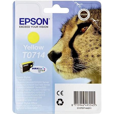 Epson Multipack T0715 Guépard Cartouches d encre d origine 4 couleurs