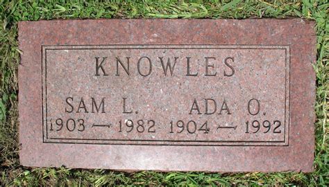 Ada Opal Jones Knowles 1904 1992 Homenaje De Find A Grave