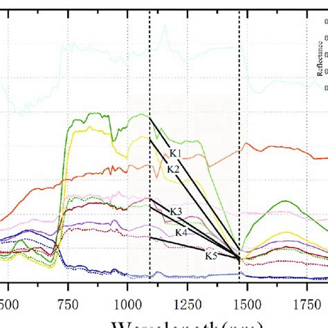 Spectral Characteristic Curves Of Main Land Cover Types In The Study