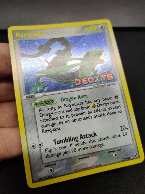 Pokemon card Rayquaza, Hobbies & Toys, Toys & Games on Carousell