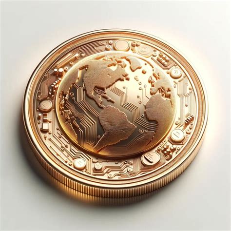 Premium AI Image | gold coins with world symbols