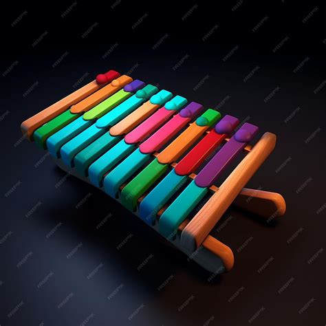 Premium Ai Image Cartoon Xylophone 3d