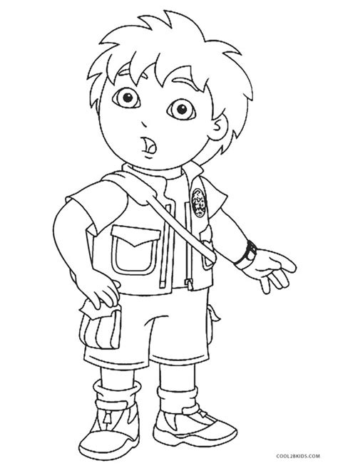 Diego Dora Coloring Pages