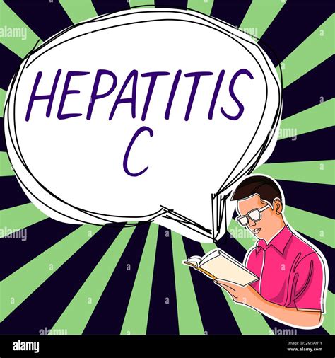 Signo De Texto Que Muestra La Hepatitis C Concepto Que Significa