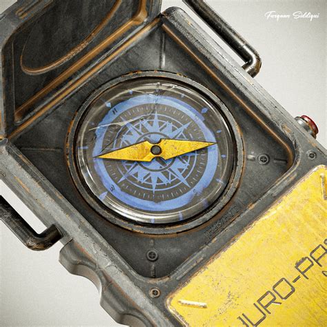 Sci Fi Compass V1 Pbr Cgtrader