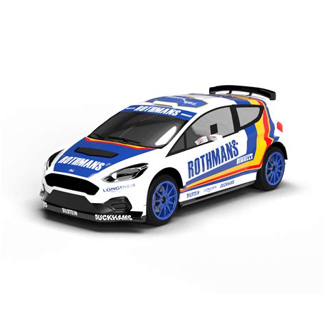 2020 Ford Fiesta Mk2 R5 Rally2 3D livery template model - Motorsport ...