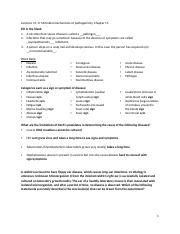 Chp Worksheet Docx Lectures Microbial Mechanisms Of