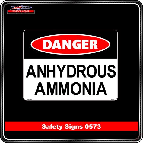 Danger Anhydrous Ammonia Safety Sign 0573 Performance Decals And Signage