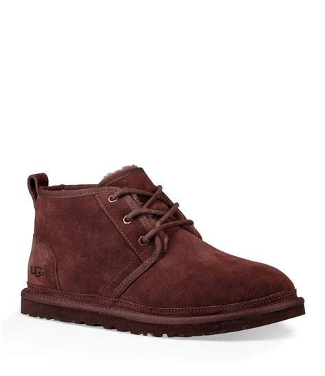 Ugg® Mens Neumel Classic Fur Lined Suede Lace Up Chukka Boots Boots