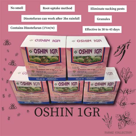 Oshin Gr Kg Dinotefuran Racun Serangga Insecticide Lazada