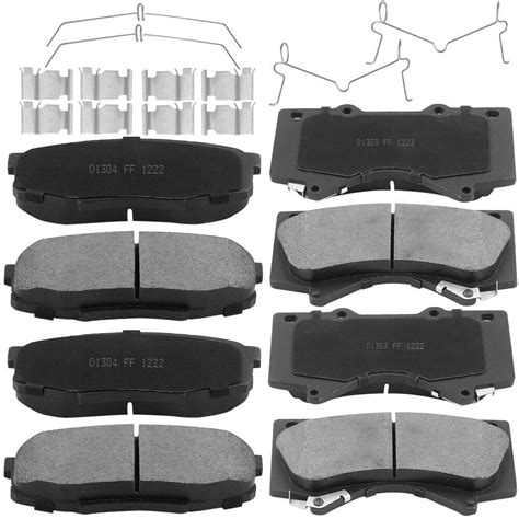 Fron Rear Ceramic Brake Pads Kit For 2008 2021 Toyota Sequoia 2007