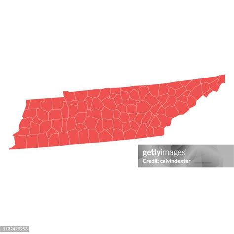 20 Tennessee Counties Map Stock Photos, High-Res Pictures, and Images ...