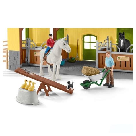 Ko Ska Stajnia Zestaw Farm World Slh Schleich Dobra Cena