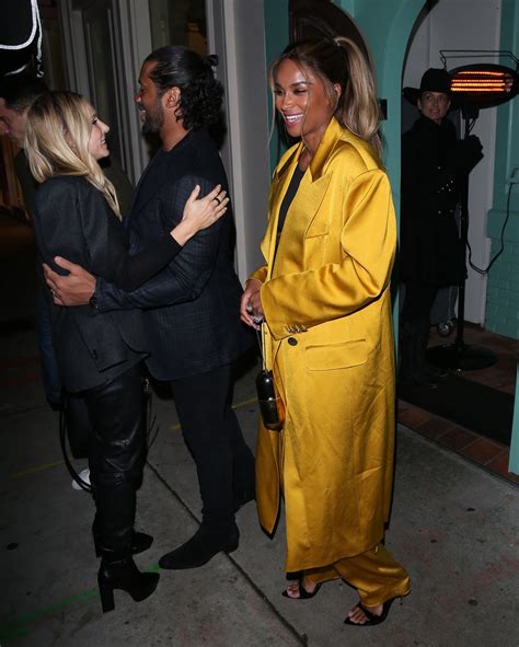 CIARA and Russell Wilson at Olivetta Restaurant in West Hollywood 02/08 ...