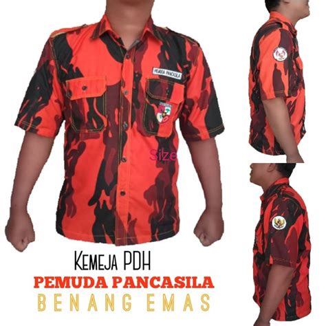 Jual Kemeja PDH Pemuda Pancasila Benang Emas Di Lapak Udajaya Military