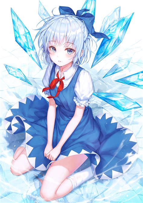 The Big Imageboard Tbib 1girl Blue Bow Blue Dress Blue Eyes Blue