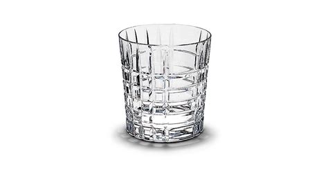 Plaid Double Old Fashioned Glass In Hand Cut Crystal Tiffany And Co