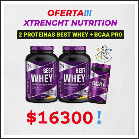 Combo Oferta Xtrenght K Best Whey Bcaa Pro Envio Gratis