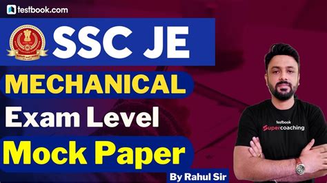 Ssc Je Mechanical Mock Test Mechanical Mock Test Ssc Je