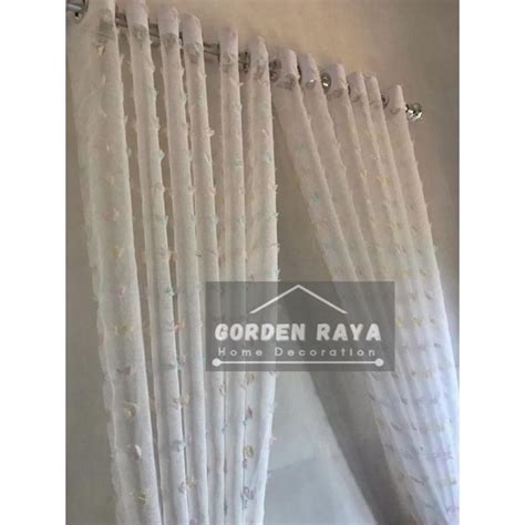 Jual Tirai Jendela Gorden Vitrase Korden Daleman Gordeng Ruby Smokring