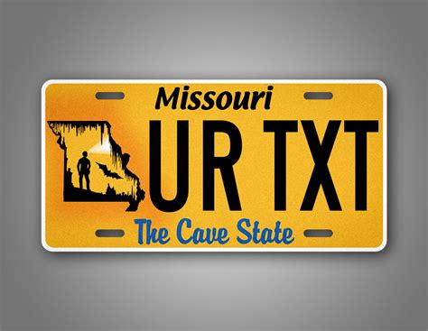 Personalized Missouri Cave State Custom License Plate – SignsAndTagsOnline