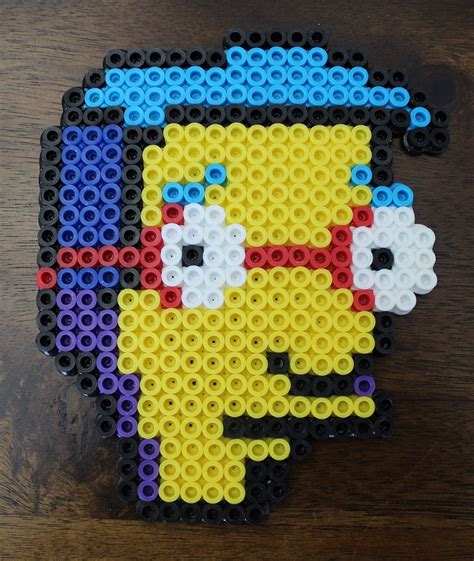 Simpsons Milhouse Perler Beads Etsy