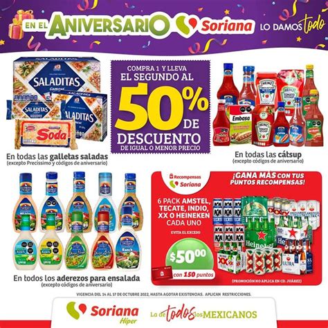 Soriana Híper publico su folleto de Aniversario de fin de semana con