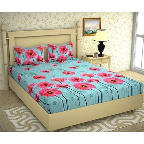 Floral Print Cotton Double Bed Sheets For Home At Rs 285 Piece In