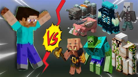 Minecraft Herobrine Zombie Vs All Zombies Fight Minecraft All Mobes Fight Minecraft Youtube