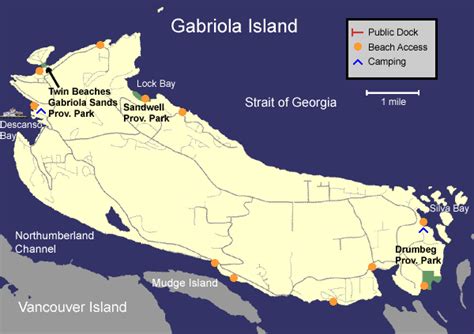 Gabriola Island Map - Gulf Islands Guide