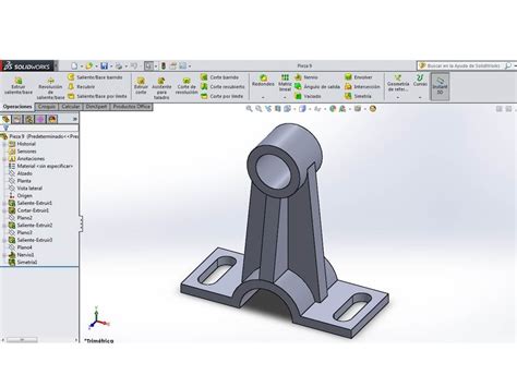 Curso Básico Solidworks Piezas 8 y 9 parte 1 YouTube