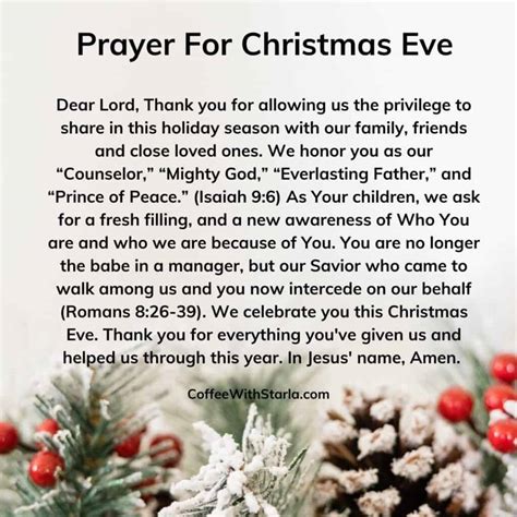 Printable Christmas Prayer