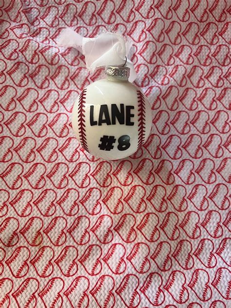 Baseball Christmas Ornament Etsy