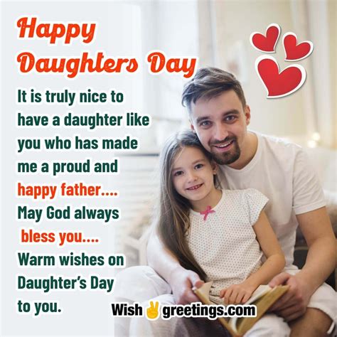 Daughters Day Wishes Messages - Wish Greetings