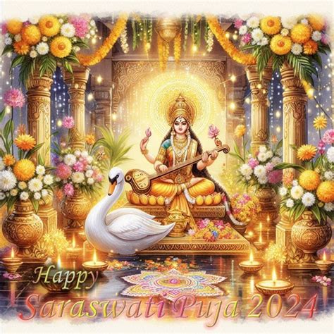 Happy Saraswati Puja 2024 - Mary Starla