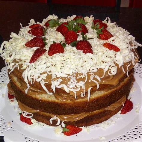 Torta Naked De Morangos Doce De Leite Torta Tortaartesanal Nakedcake Tortanaked Pie