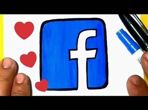 Como Desenhar O Logo Do Facebook F Cil E Bonito Desenhos Bonitos