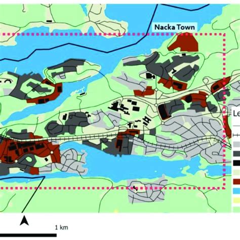 Land use map of Nacka Town. | Download Scientific Diagram