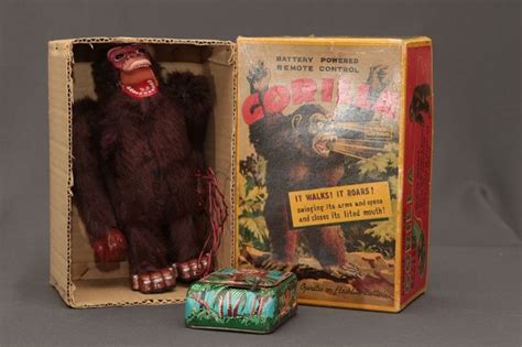 Rare Tn Nomura Japan S Battery Remote Control Roaring Gorilla Tin