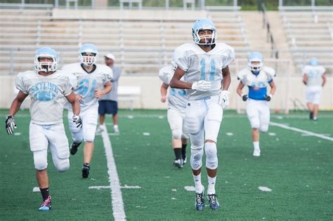 Images from the first day of hitting at Skyline High School football ...