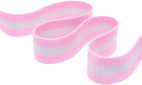 Gurtband 40 Mm BP Streifen Rosa Natur KUNT BUNT