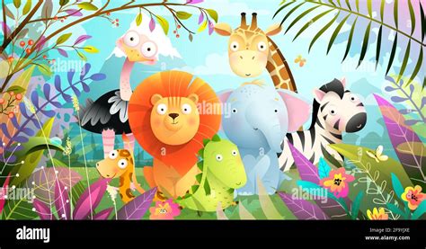 Baby Jungle Animals Wallpaper