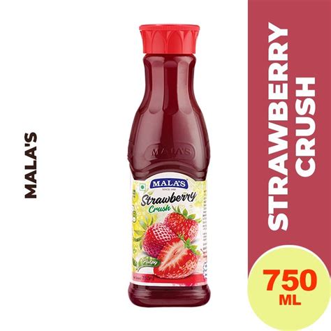 Malas Strawberry Crush Ml Packaging Type Bottle At Rs Bottle