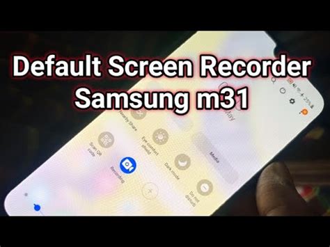 Samsung Galaxy M31 Screen recording - YouTube